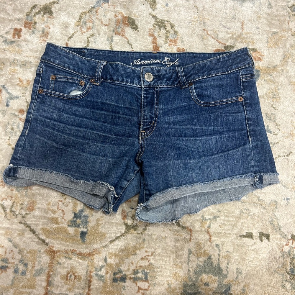 American Eagle Outfitters Dark Blue Jean Shorts